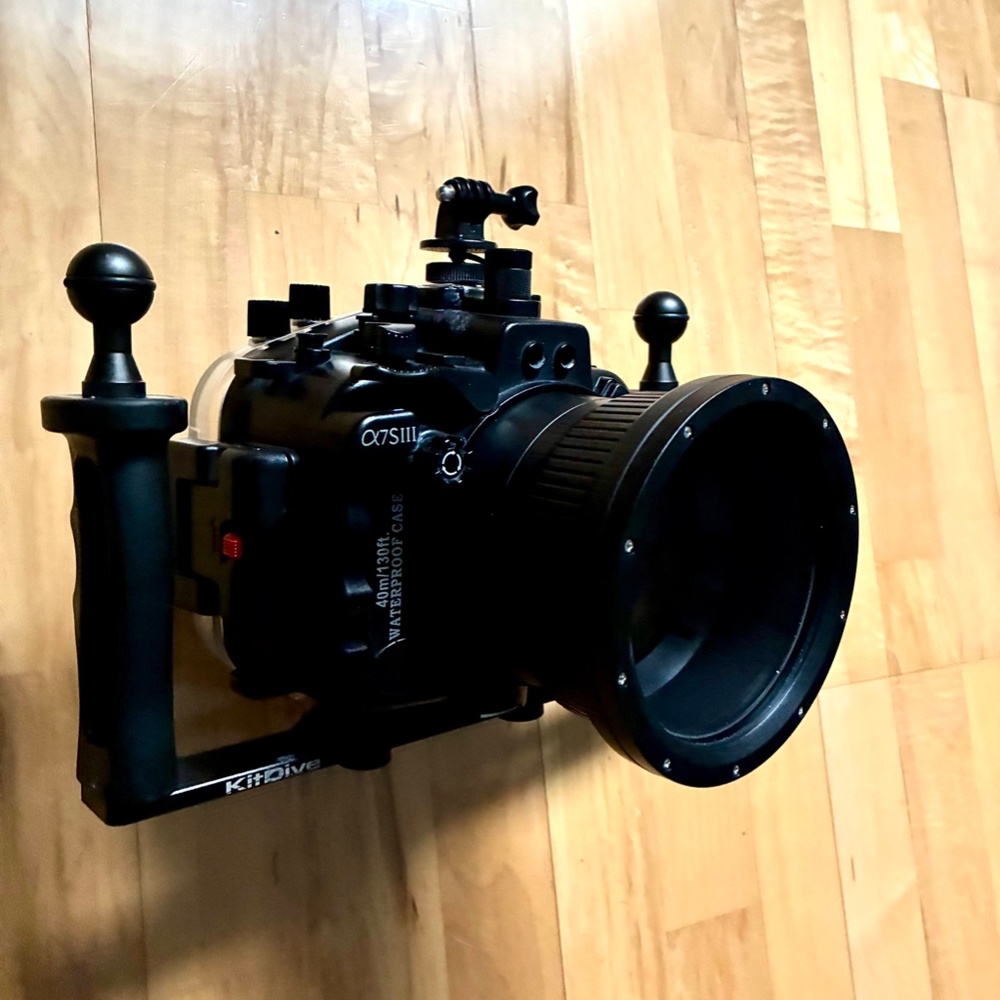 SeaFrogs Meikon waterhousing for SONY A7SIII + port + aluminum handles - Picture 2 of 9